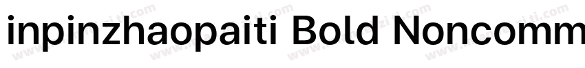 inpinzhaopaiti Bold Noncommercial字体转换
